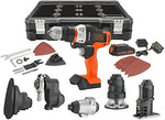 BLACK+DECKER MATRIX — Kit Multi-Outils 6-en-1 Sans Fil, Batterie + Mallette Incluses
